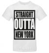 Men's T-Shirt Straight outta New York White фото