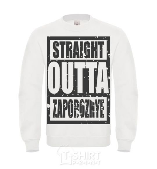 Sweatshirt Straight outta Zaporozhye White фото