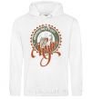 Men`s hoodie The best city in the world White фото