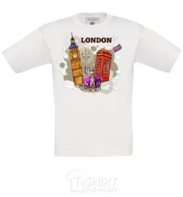 Детская футболка Hello England Белый фото