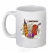 Ceramic mug Hello England White фото