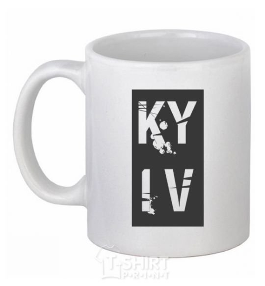 Ceramic mug KY IV White фото
