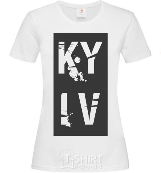 Women's T-shirt KY IV White фото