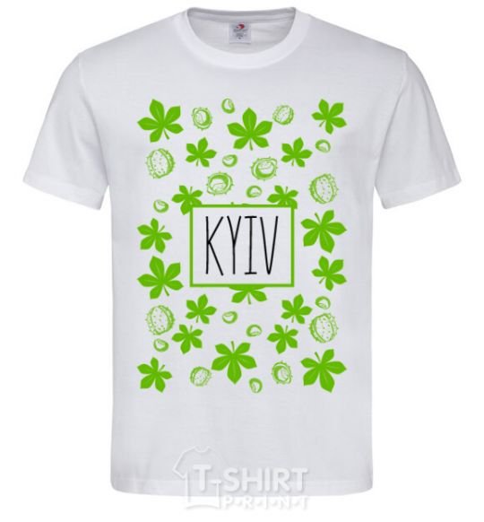 Men's T-Shirt Kyiv chestnuts White фото