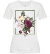 Women's T-shirt Roses White фото