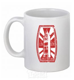 Ceramic mug Great Britan White фото