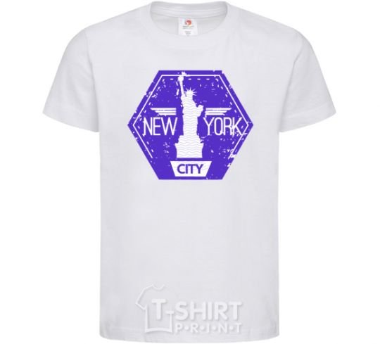 Kids T-shirt Statue of Liberty White фото