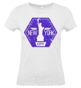 Women's T-shirt Statue of Liberty White фото
