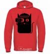 Men`s hoodie Coto photo bright-red фото