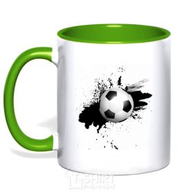 Mug with a colored handle