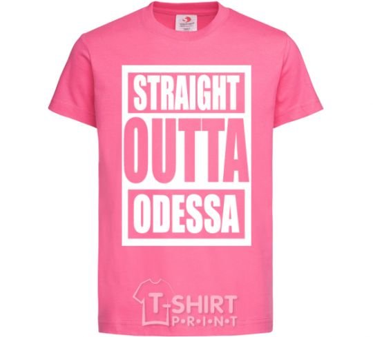 Kids T-shirt Straight outta Odessa heliconia фото