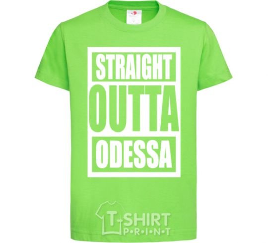 Kids T-shirt Straight outta Odessa orchid-green фото