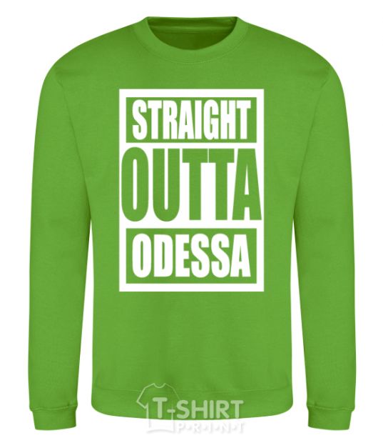 Свитшот Straight outta Odessa Лаймовый фото