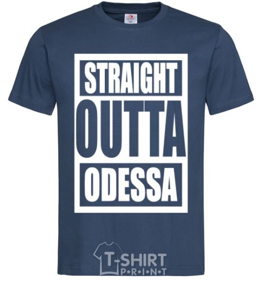 Men's T-Shirt Straight outta Odessa navy-blue фото