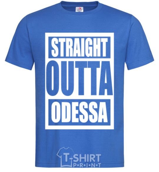 Men's T-Shirt Straight outta Odessa royal-blue фото