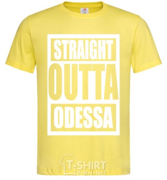 Men's T-Shirt Straight outta Odessa cornsilk фото