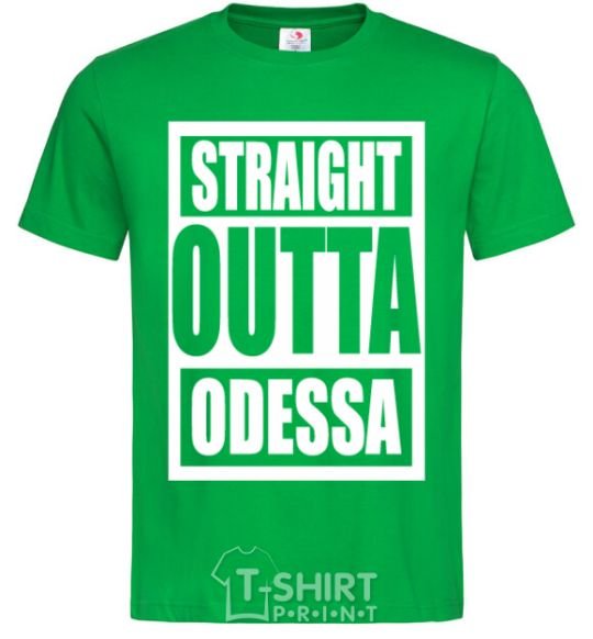 Men's T-Shirt Straight outta Odessa kelly-green фото