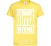 Kids T-shirt Straight outta Rivne cornsilk фото