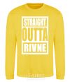 Sweatshirt Straight outta Rivne yellow фото