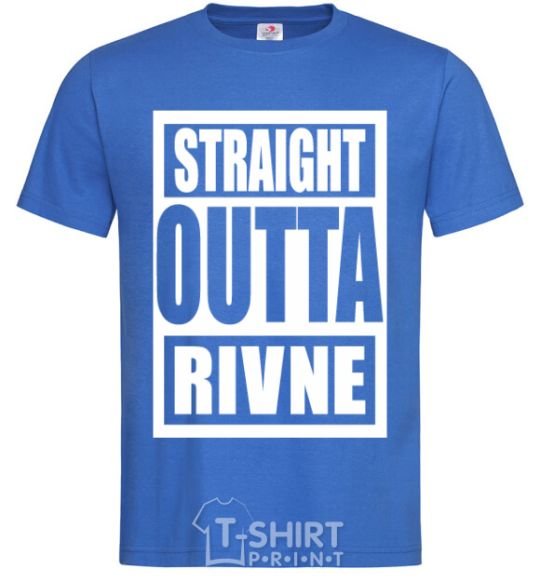Men's T-Shirt Straight outta Rivne royal-blue фото
