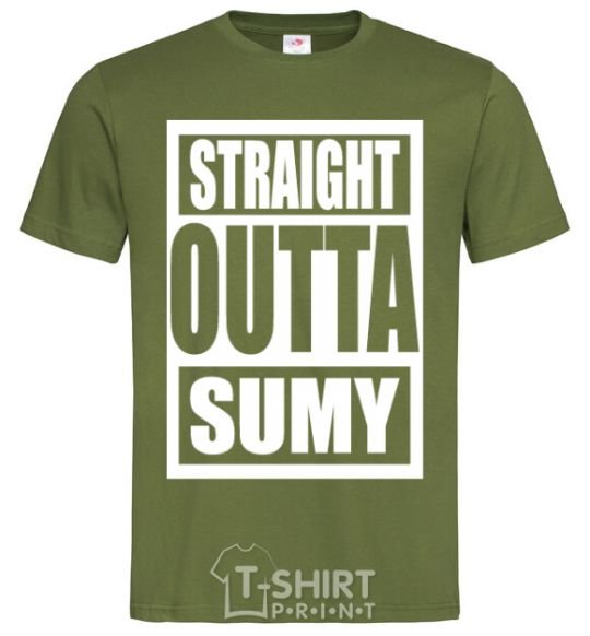 Men's T-Shirt Straight outta Sumy millennial-khaki фото