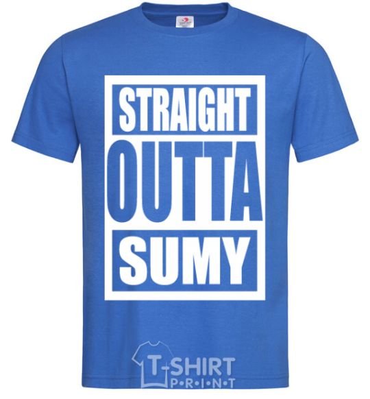 Men's T-Shirt Straight outta Sumy royal-blue фото