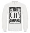 Sweatshirt Straight outta Simferopol White фото