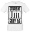 Men's T-Shirt Straight outta Kriviy Rig White фото