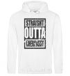 Men`s hoodie Straight outta Cherkassy White фото