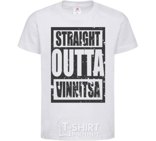 Kids T-shirt Straight outta Vinnitsa White фото