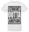 Men's T-Shirt Straight outta Kherson White фото