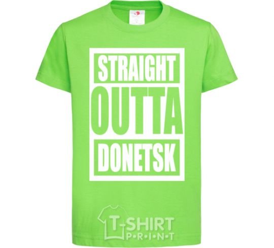 Детская футболка Straight outta Donetsk Лаймовый фото