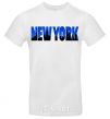 Мужская футболка New York night Белый фото