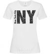 Women's T-shirt New York city White фото