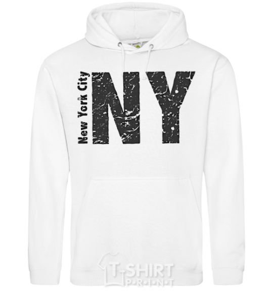 Men`s hoodie New York city White фото