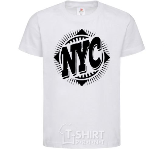 Kids T-shirt NYC White фото