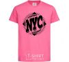 Детская футболка NYC Ярко-розовый фото