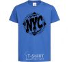 Детская футболка NYC Ярко-синий фото