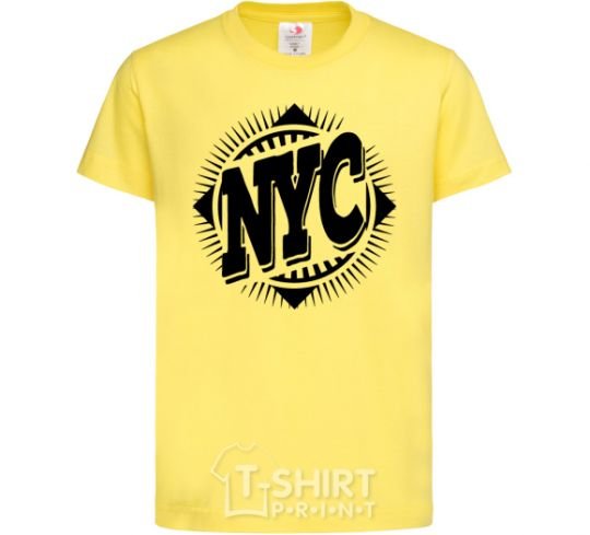 Kids T-shirt NYC cornsilk фото