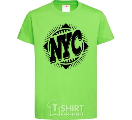 Детская футболка NYC Лаймовый фото