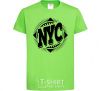 Kids T-shirt NYC orchid-green фото