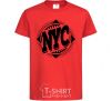 Детская футболка NYC Красный фото