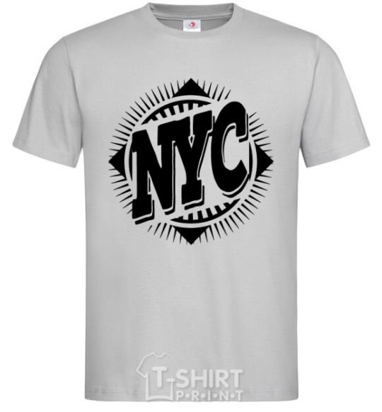 Men's T-Shirt NYC grey фото