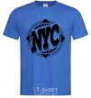 Мужская футболка NYC Ярко-синий фото
