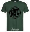 Мужская футболка NYC Темно-зеленый фото