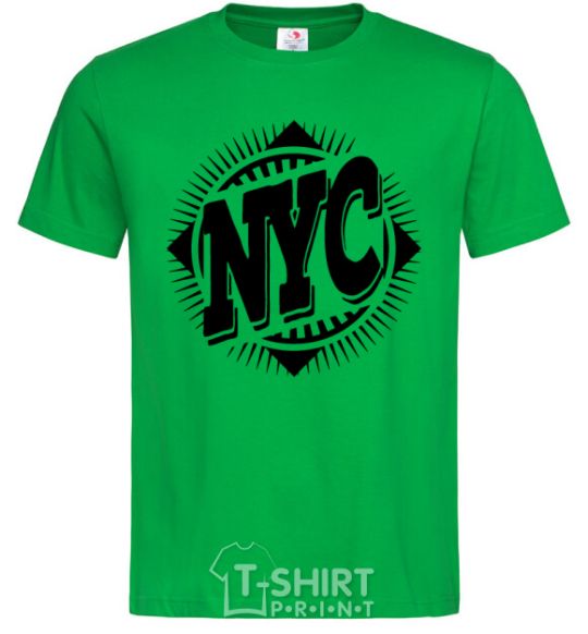 Мужская футболка NYC Зеленый фото