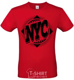 Men's T-Shirt NYC red фото