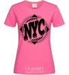 Женская футболка NYC Ярко-розовый фото