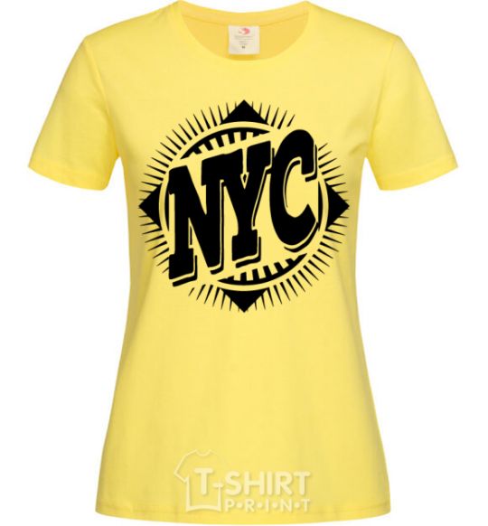 Женская футболка NYC Лимонный фото