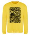 Sweatshirt NY print yellow фото